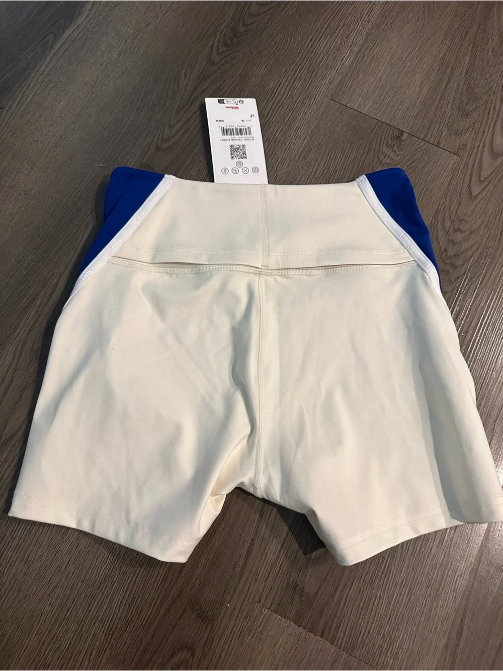 Wilson Women's white and Blue Athletic Shorts - Picture 2 of 3